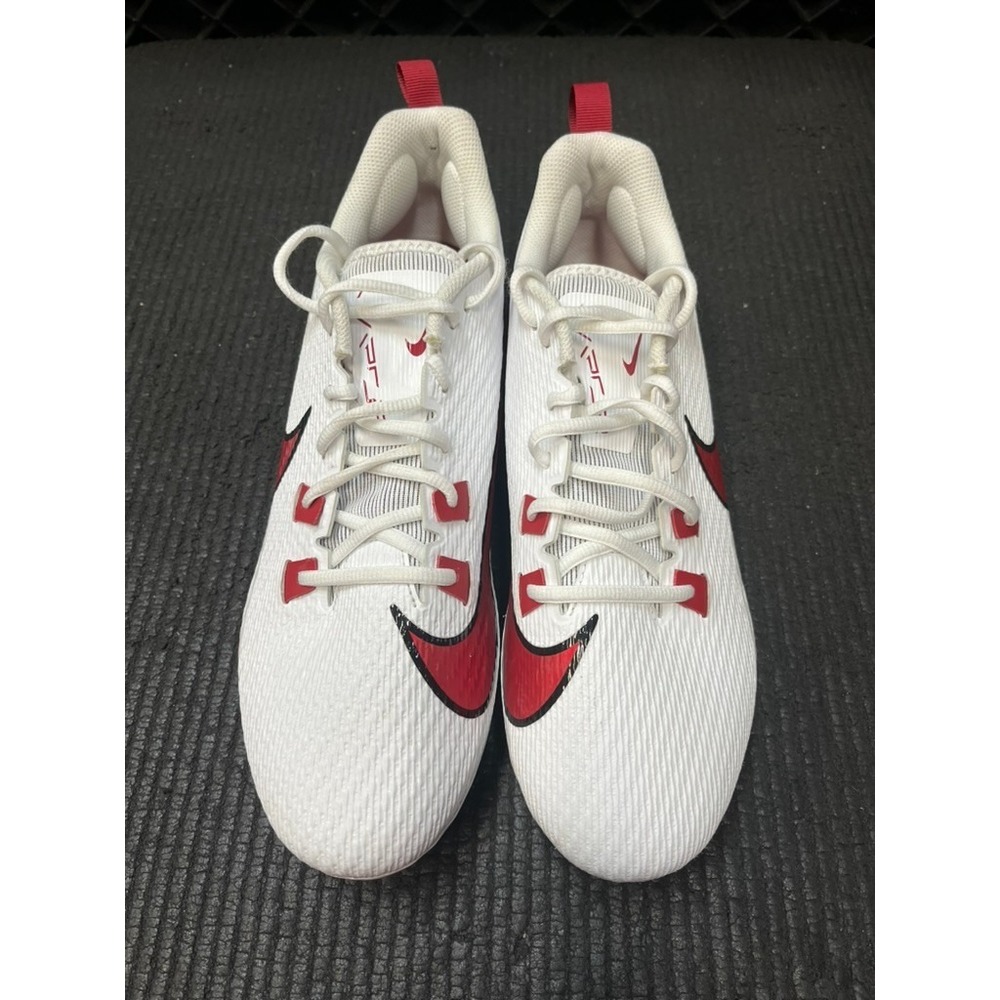 New Nike Vapor Pro Football Cleats Red and White Shoes Rare Men's Size 12.5